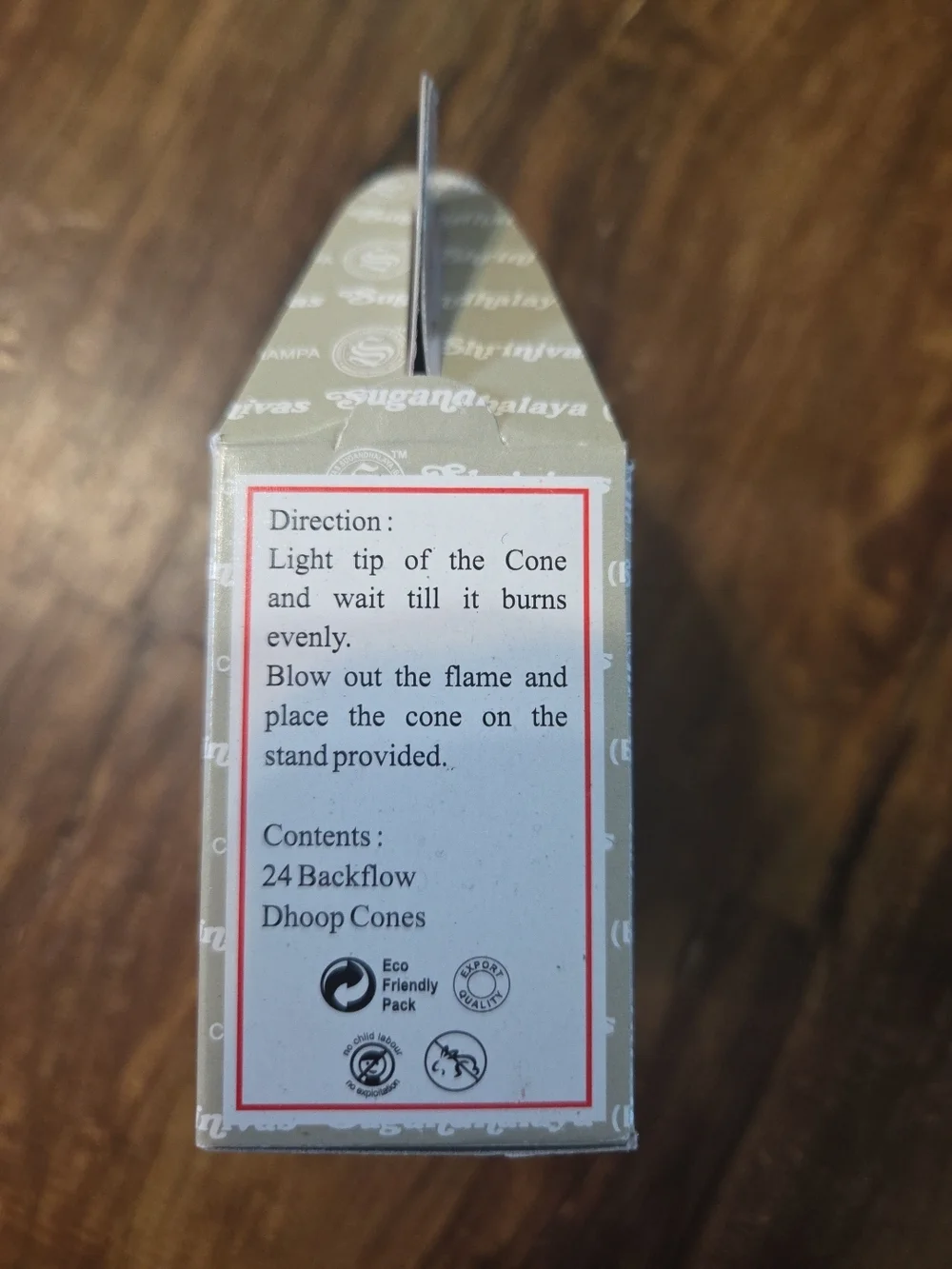 Satya White Sage Backflow Dhoop Cones - Brown 24 Pack